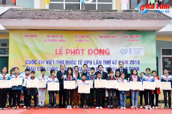 ha tinh phat dong cuoc thi viet thu quoc te upu lan thu 47