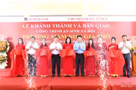 Agribank Chi nhánh Hà Tĩnh II bàn giao công trình trường mầm non 4,5 tỷ đồng