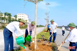 Phát động trồng cây xanh, làm đẹp cảnh quan khu công nghiệp tại Nghi Xuân
