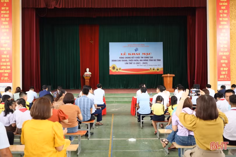 89 đề tài tham gia thi sáng tạo thanh, thiếu niên, nhi đồng Hà Tĩnh lần thứ 13