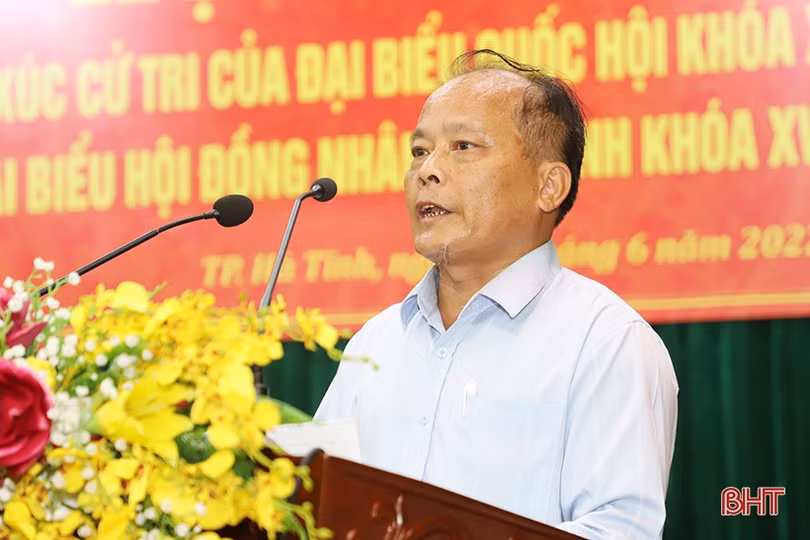 Cử tri TP Hà Tĩnh, Cẩm Xuyên mong sớm có giải pháp bình ổn giá, hỗ trợ phát triển sản xuất