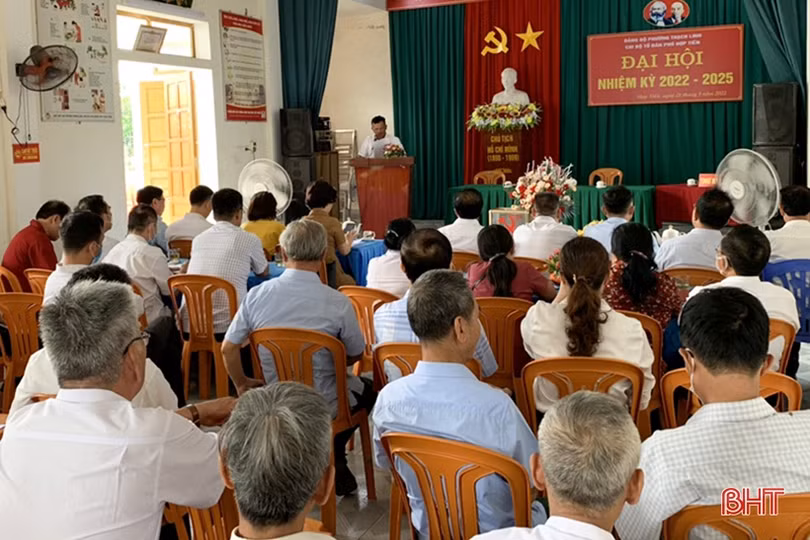Hà Tĩnh: Hơn 1.700 đơn vị tổ chức đại hội chi bộ trực thuộc đảng ủy cơ sở nhiệm kỳ 2022 - 2025