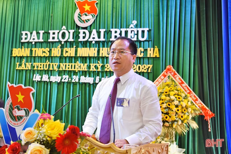 Anh Đặng Thái Sơn tái cử Bí thư Huyện đoàn Lộc Hà