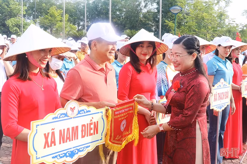Gần 1.000 vận động viên tranh tài Đại hội thể dục thể thao huyện Thạch Hà