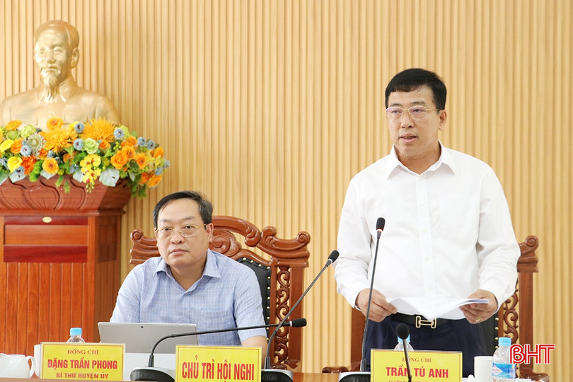 Phó Chủ tịch Thường trực HĐND tỉnh Trần Tú Anh chỉ đạo tại buổi làm việc