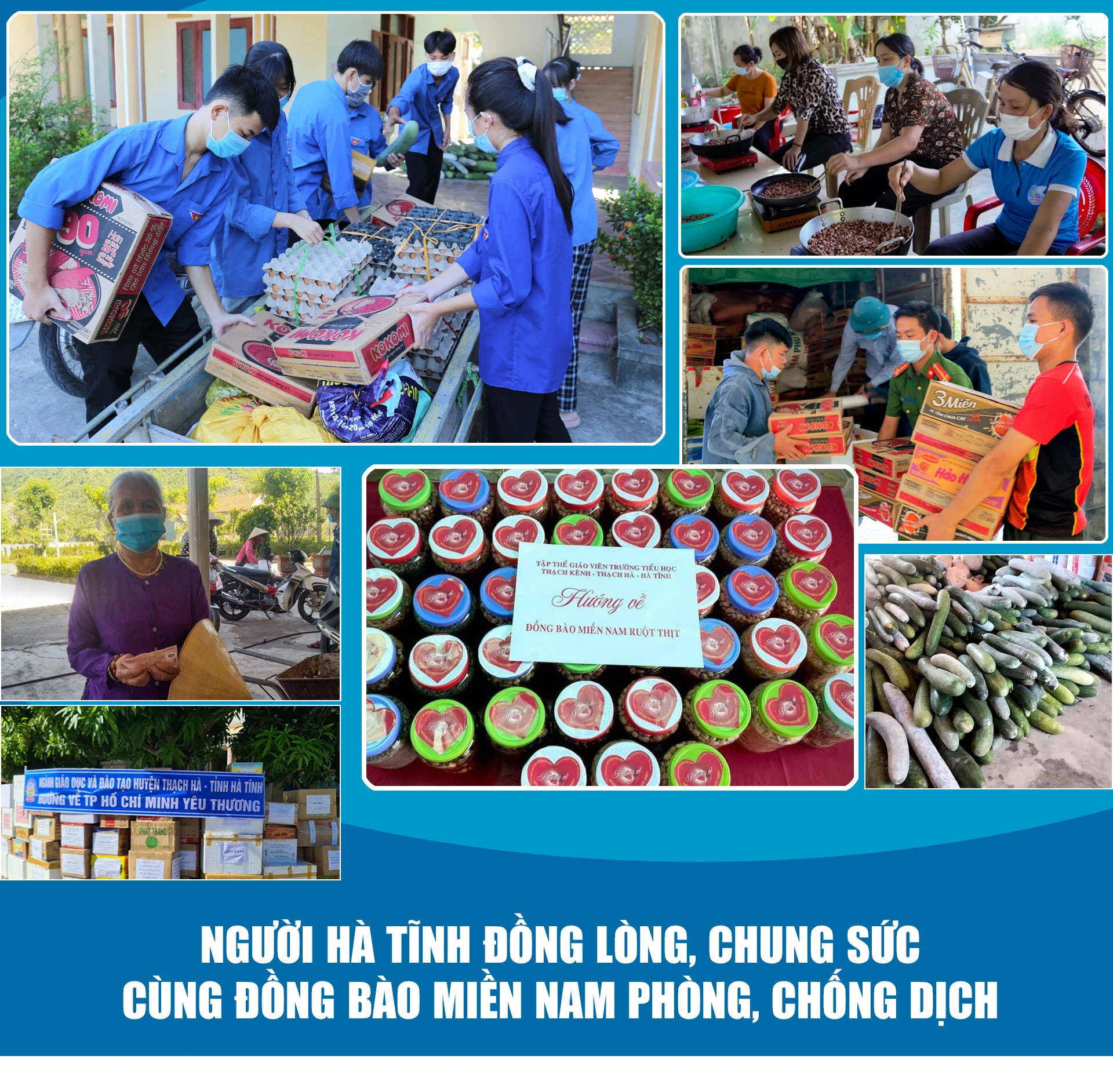 Người Hà Tĩnh đồng lòng, chung sức cùng đồng bào miền Nam phòng, chống dịch