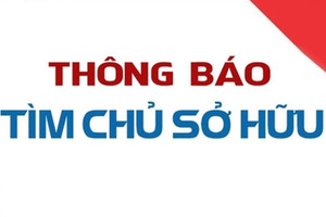 Thông báo tìm chủ sở hữu hàng hóa