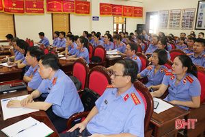 Bồi dưỡng nghiệp vụ chuyên sâu về giải quyết án hình sự cho kiểm sát viên ở Hà Tĩnh