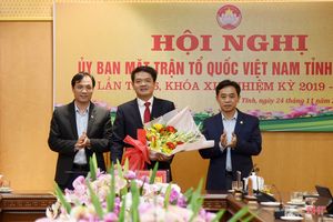 Ông Trần Nhật Tân giữ chức vụ Chủ tịch Ủy ban MTTQ tỉnh Hà Tĩnh