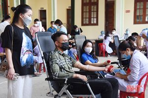 Tiếp nhận 264 đơn vị máu bổ sung cho Bệnh viện Đa khoa tỉnh Hà Tĩnh