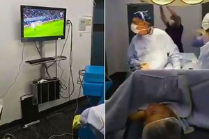 [Video] Bác sĩ vừa mổ vừa xem... bóng đá