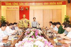 Gấp rút hoàn thành các phần việc phục vụ Đại hội Đảng bộ tỉnh Hà Tĩnh
