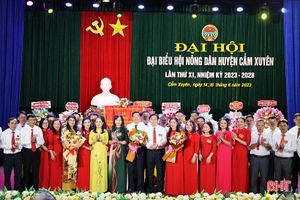 Ông Nguyễn Sỹ Huyền tái cử Chủ tịch Hội Nông dân huyện Cẩm Xuyên