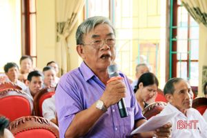 Đoàn ĐBQH tỉnh Hà Tĩnh tiếp xúc cử tri tại thị xã Kỳ Anh, Hương Khê