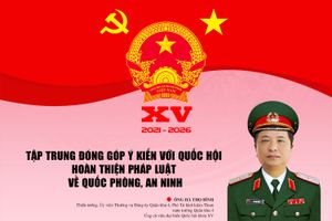 Tập trung đóng góp ý kiến với Quốc hội hoàn thiện pháp luật về quốc phòng, an ninh