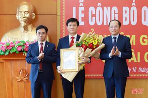 Ông Trịnh Văn Ngọc giữ chức Giám đốc Sở Tài chính Hà Tĩnh