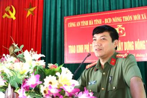 Công an Hà Tĩnh tài trợ xã Lộc Yên 200 triệu đồng xây dựng nông thôn mới