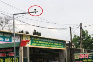 Thị trấn miền núi Hà Tĩnh lắp 13 camera giám sát an ninh trật tự