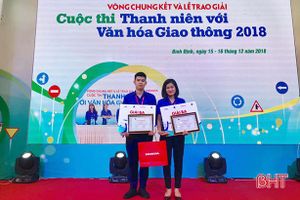 2 ĐVTN Hà Tĩnh cùng đạt giải ba Cuộc thi Thanh niên với văn hóa giao thông