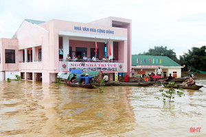 Nhà văn hóa cộng đồng - “phao cứu sinh” trong mùa lũ của người dân Hà Tĩnh