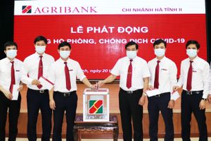 Agribank Hà Tĩnh II hỗ trợ 180 triệu đồng chống dịch Covid-19