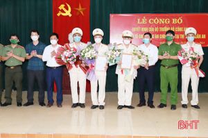 Đơn vị đầu tiên của Công an huyện Nghi Xuân công bố trở thành tổ chức chính quy