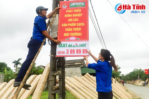 Tuổi trẻ Thành Sen chung tay chỉnh trang đô thị, xây dựng NTM