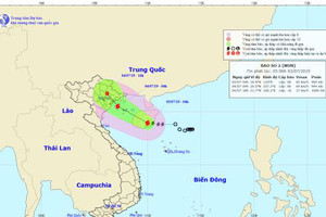 Bão số 2 cách đất liền khoảng 410km, Hà Tĩnh có mưa vừa, mưa to