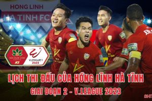 Lịch thi đấu của Hồng Lĩnh Hà Tĩnh giai đoạn 2, V-League 2023