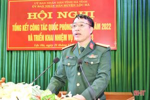 Lộc Hà cần chủ động chuẩn bị công tác diễn tập khu vực phòng thủ năm 2023