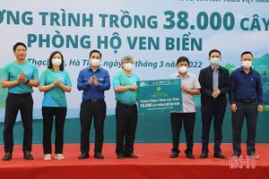 BIDV tài trợ trồng 38.000 cây xanh phòng hộ ven biển Thạch Hà