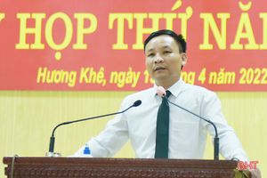 Ông Đặng Tuấn Anh được bầu giữ chức Phó Chủ tịch UBND huyện Hương Khê