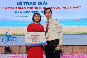 Cô giáo Hà Tĩnh giành giải nhất Cuộc thi “An toàn giao thông cho nụ cười ngày mai”