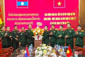 Bộ CHQS tỉnh Khăm Muồn thăm và chúc tết Bộ CHQS tỉnh Hà Tĩnh