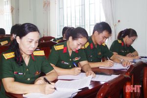 Kiểm tra nhận thức chính trị cho sỹ quan quân đội trung, cao cấp tại Hà Tĩnh
