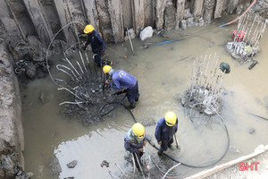 Các công trình cấp bách ở TX Kỳ Anh “tăng tốc” thi công trước mùa mưa bão