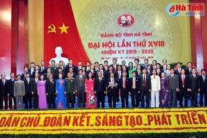 Ban chấp hành Đảng bộ tỉnh Hà Tĩnh khóa XVIII ra mắt, nhận nhiệm vụ