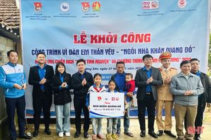 Khởi công "Ngôi nhà khăn quàng đỏ" cho trẻ em nghèo ở Hương Sơn