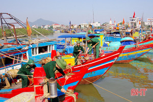 Bộ đội Biên phòng Hà Tĩnh huy động lực lượng, sẵn sàng ứng phó bão số 13