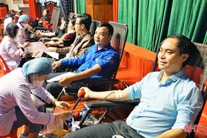 Hương Khê thu về 267 đơn vị máu từ ngày hội hiến máu tình nguyện
