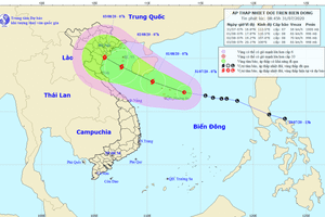 Áp thấp nhiệt đới khả năng thành bão, hướng vào Bắc Bộ và Bắc Trung Bộ