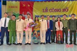 16 công an chính quy đảm nhiệm các chức danh công an cấp xã ở Vũ Quang