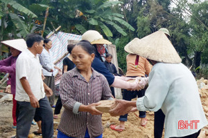 Lộc Hà khởi công xây dựng nhà thờ cho gia đình liệt sĩ Nguyễn Minh Thanh