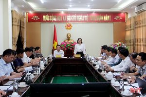 Rà soát, hoàn thiện các tờ trình, dự thảo nghị quyết trình kỳ họp HĐND tỉnh Hà Tĩnh sắp tới
