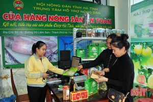 Cửa hàng nông sản an toàn - kênh tiêu thụ sản phẩm hiệu quả của nông dân Hà Tĩnh