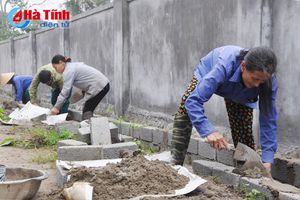 Sôi nổi giúp dân xây dựng nông thôn mới ở Thạch Hà