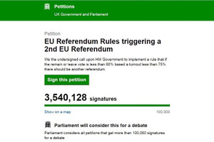 Thế giới ngày qua: Hơn 3,5 triệu người Anh kêu gọi bỏ phiếu lại vì Brexit