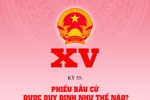 Phiếu bầu cử được quy định như thế nào?