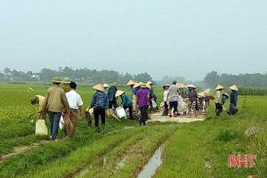 Vận động hội viên nông dân Hà Tĩnh thu gom, xử lý rác thải