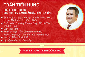 Tiểu sử tân Chủ tịch UBND tỉnh Hà Tĩnh Trần Tiến Hưng